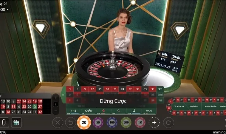 Chơi Roulette Nhà Cái JBO Thắng Lớn Từ Cao Thủ 2 Giao diện cược Roulette Nhà Cái JBO
