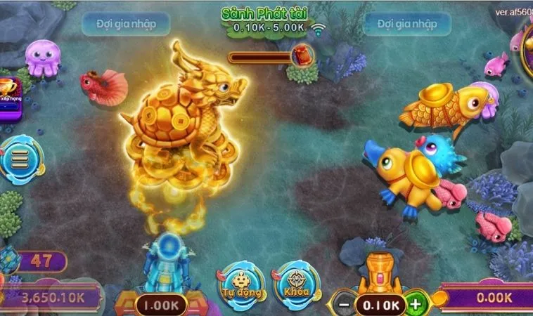 Giao diện chơi Vua Bắn Cá Tại JBO