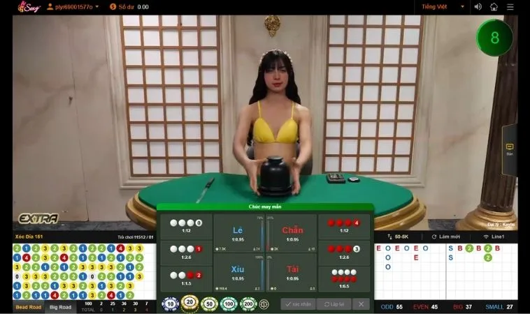 Chơi Xóc Đĩa JBO cùng dealer nóng bỏng